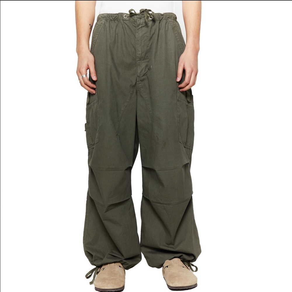 Jaded London Khaki Parachute Cargo Pants